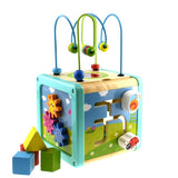 Cubo Didáctico de Actividades con Laberinto de Alambre