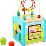 Cubo Didáctico de Actividades con Laberinto de Alambre
