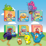 Colección De Cuentos Clasicos Infantiles: Gallina Pintadita - 6 Pz- Didactijuegos