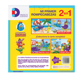 Rompecabezas 2 en 1 Gallina Pintadita Playa 12 y 24 Piezas