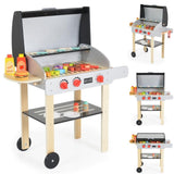 Asador De Madera Con Accesorios Juego De Cocina Y Comida