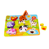 Rompecabezas De Madera Infantil Granja 8 Piezas