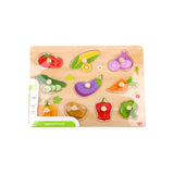 Rompecabezas de Madera de Verduras Didáctico de 11 Piezas